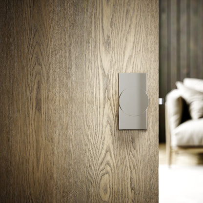 Grosvenor Plate Polished Nickel Hammered Mortice Door Knobs