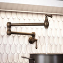Kempton Traditional Kitchen Pot Filler Tap Aged Bronze