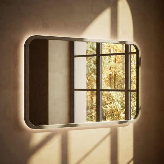 La Maison White Oak Backlit LED & Demister Mirror 1200mm