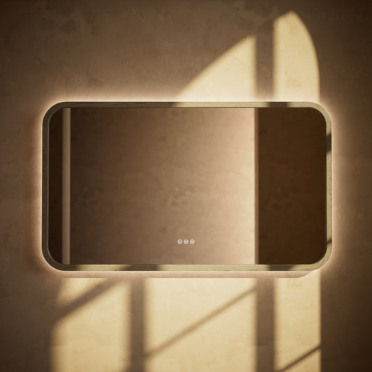 La Maison White Oak Backlit LED & Demister Mirror 1200mm