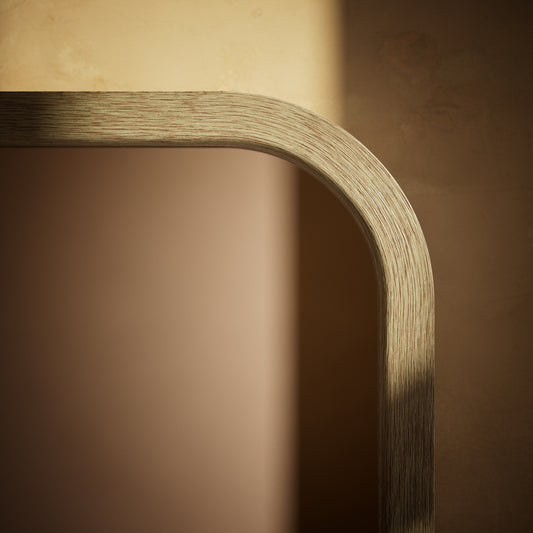 La Maison White Oak Backlit LED & Demister Mirror 500mm