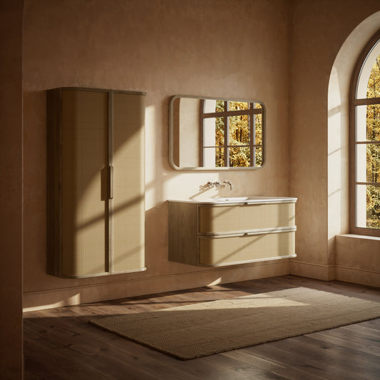 La Maison White Oak Backlit LED & Demister Mirror 1200mm