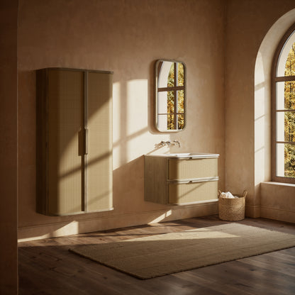 La Maison White Oak Backlit LED & Demister Mirror 500mm