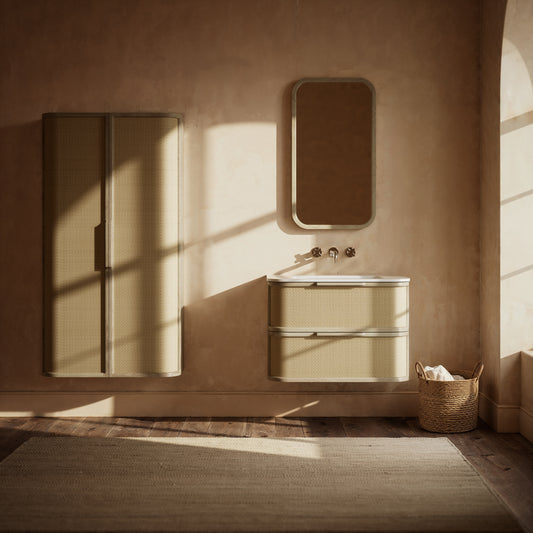 La Maison White Oak Backlit LED & Demister Mirror 500mm