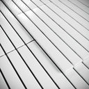 Linear Snow Pearl White Glazed Porcelain Mosaic Tile Sample