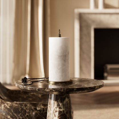 Ciara Alabaster & Burnished Brass Table Lamp