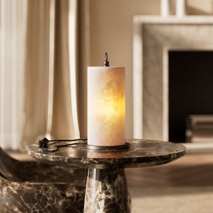 Ciara Alabaster & Deep Bronze Table Lamp