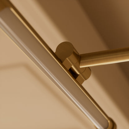 Louvre Brushed Gold Dimmable LED Picture Light 300mm