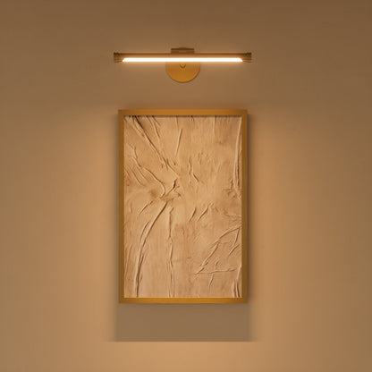 Louvre Brushed Gold Dimmable LED Picture Light 300mm