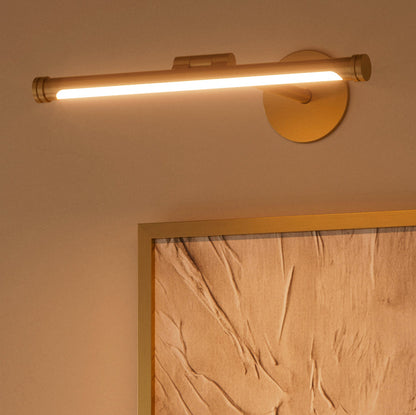 Louvre Brushed Gold Dimmable LED Picture Light 300mm