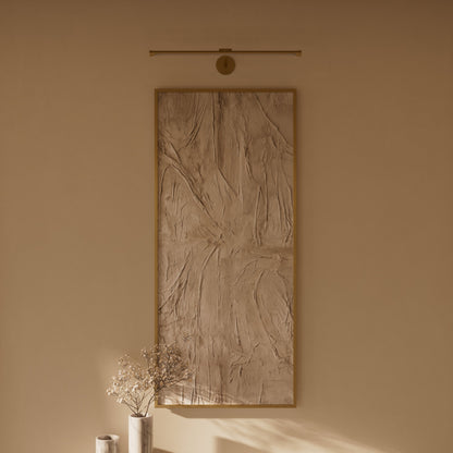 Louvre Brushed Gold Dimmable LED Picture Light 600mm