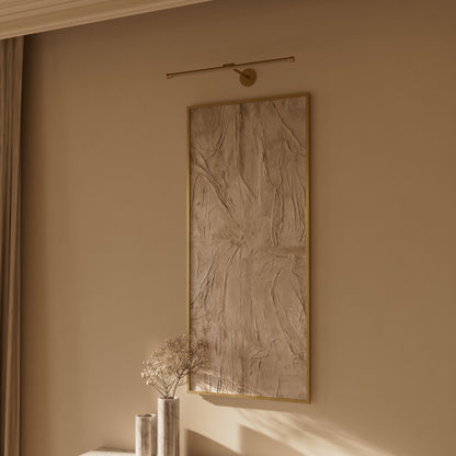 Louvre Brushed Gold Dimmable LED Picture Light 600mm