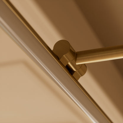 Louvre Brushed Gold Dimmable LED Picture Light 600mm