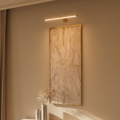 Louvre Brushed Gold Dimmable LED Picture Light 600mm