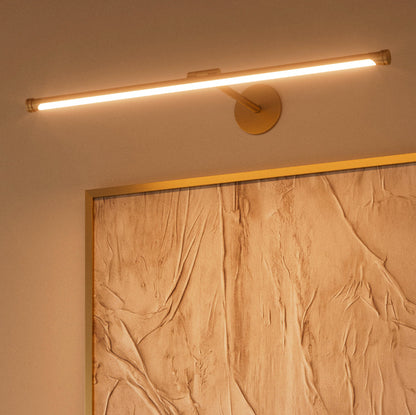 Louvre Brushed Gold Dimmable LED Picture Light 600mm