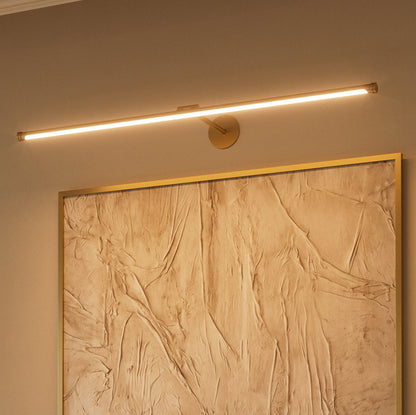 Louvre Brushed Gold Dimmable LED Picture Light 900mm