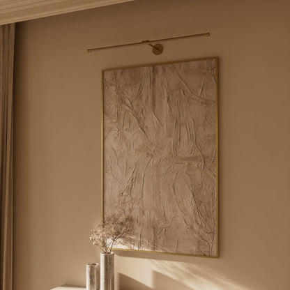 Louvre Brushed Gold Dimmable LED Picture Light 900mm