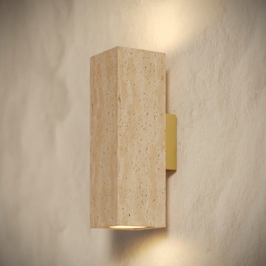 Lumina Travertine Wall Sconce Light 250mm