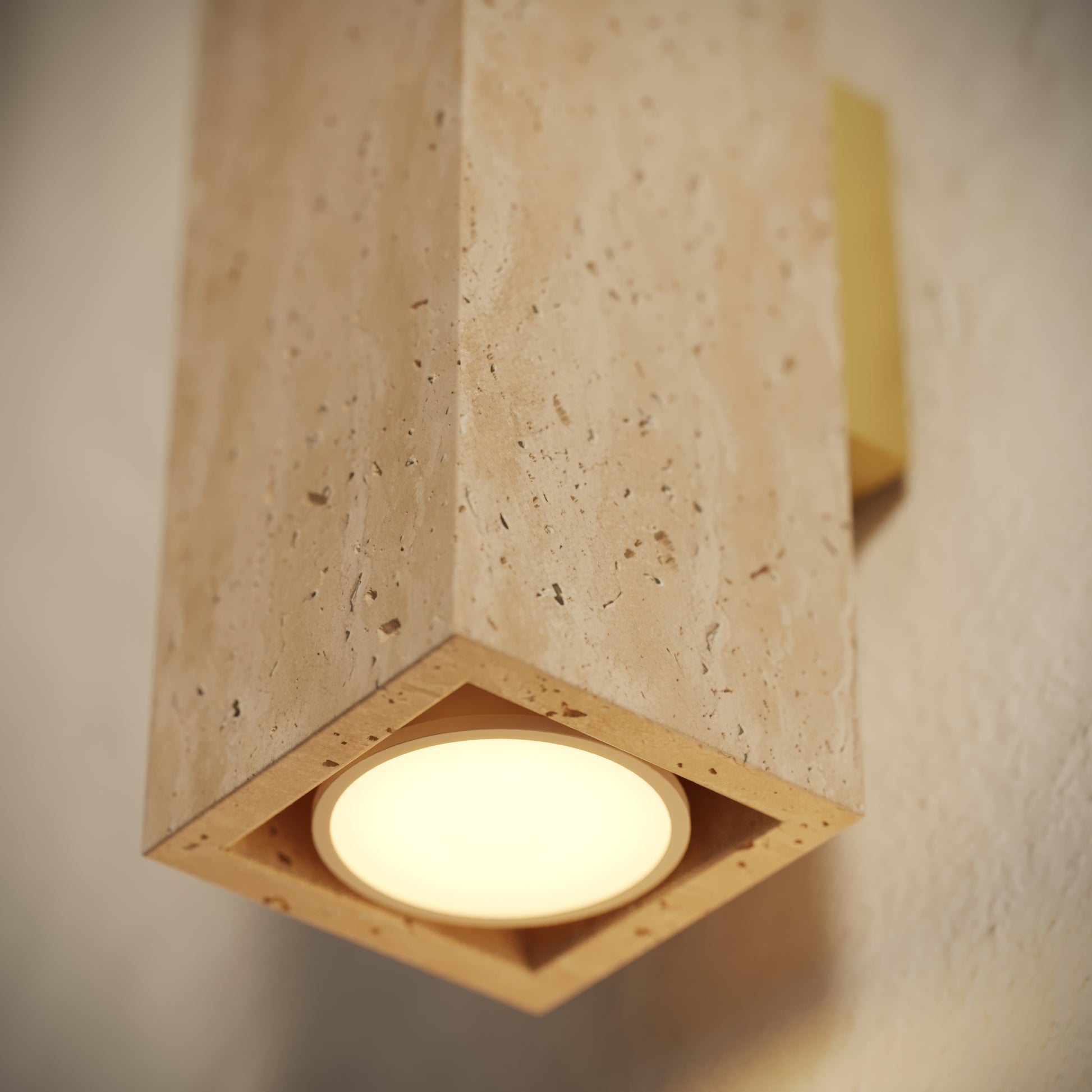 Lumina Travertine Wall Sconce Light 250mm