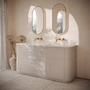 Cheval Velvet Beige Floorstanding Vanity Unit with Basin 1800mm