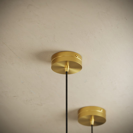 Cascata Alabaster LED Pendant Light Brushed Gold 1000mm