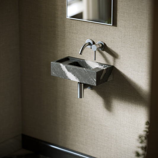 Artista Panda Marble Wall Hung Basin 400 - 1200mm