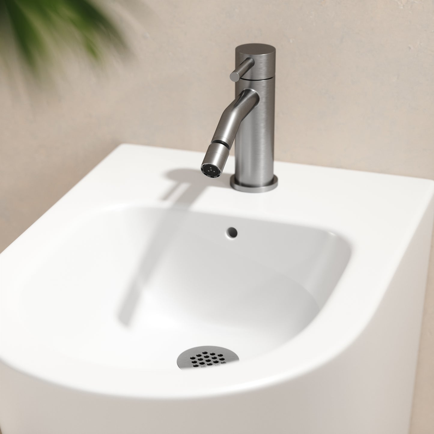 Luxe Brushed Stainless Bidet Tap