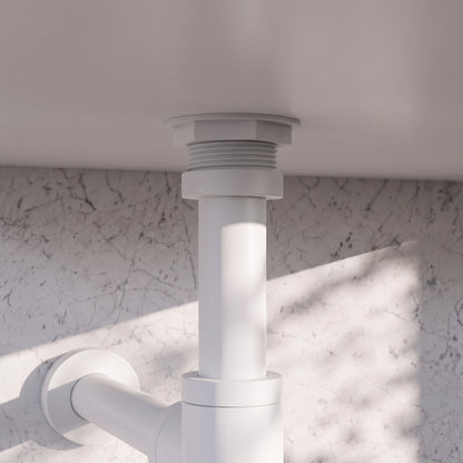 Luxe Silk Matte White Round Bottle Trap