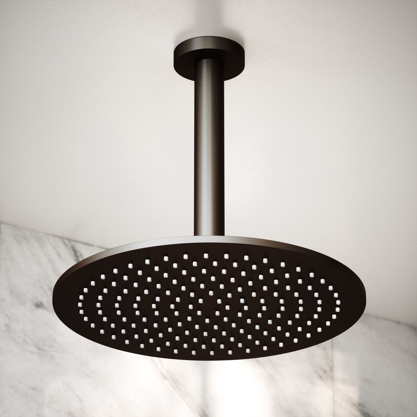 Deep Bronze Ceiling Mount Shower Arm 200mm