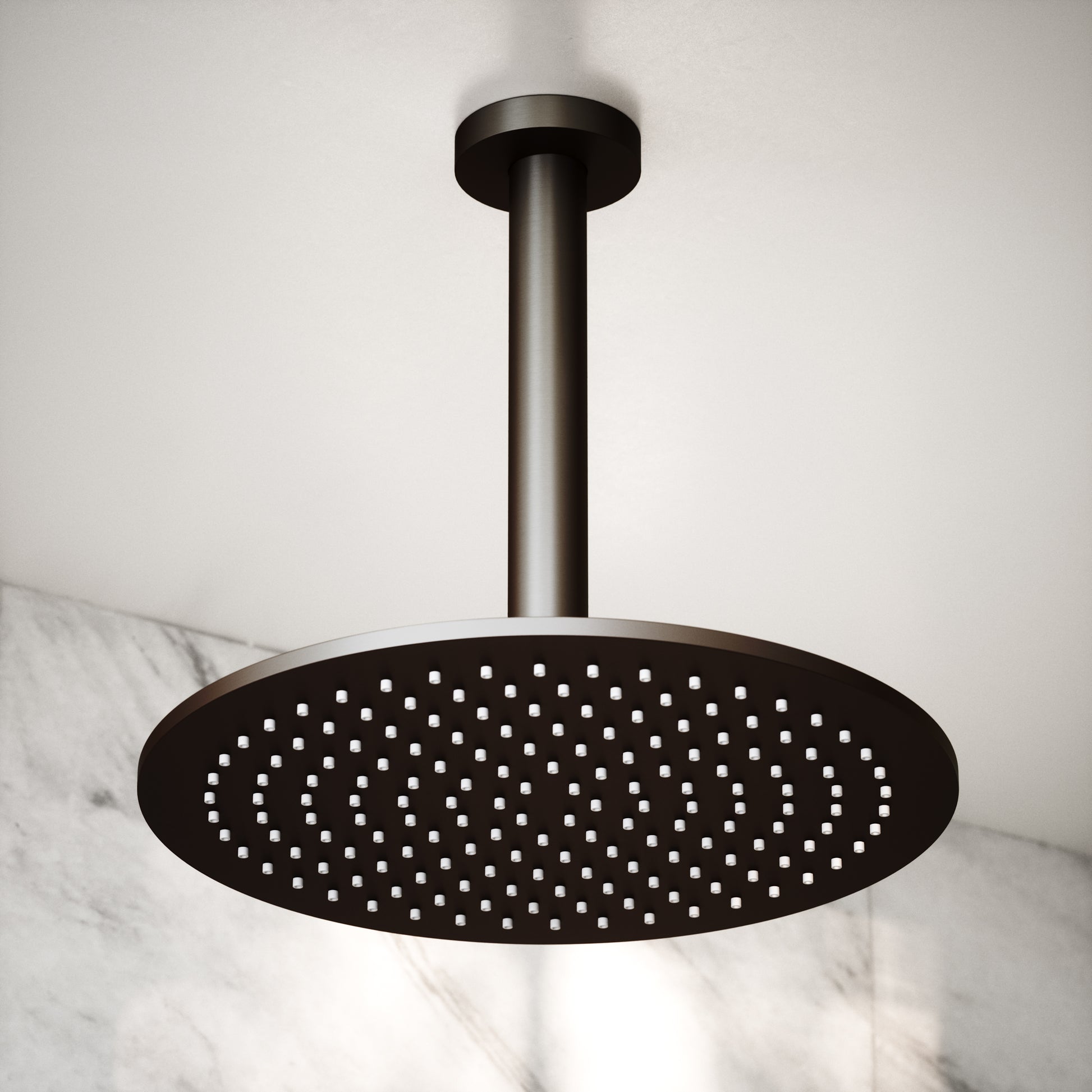 Deep Bronze Ceiling Mount Shower Arm 200mm