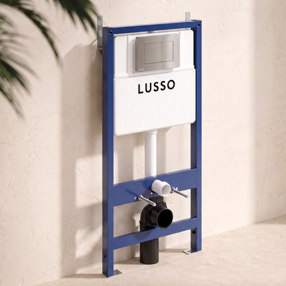 Senza Concealed Dual Flush Cistern & Frame with Flush Plate