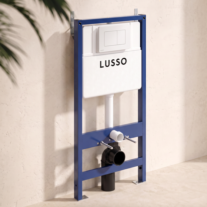 Senza Concealed Dual Flush Cistern & Frame with Flush Plate
