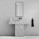 Concerto Carrara Marble Pedestal Basin 1200mm