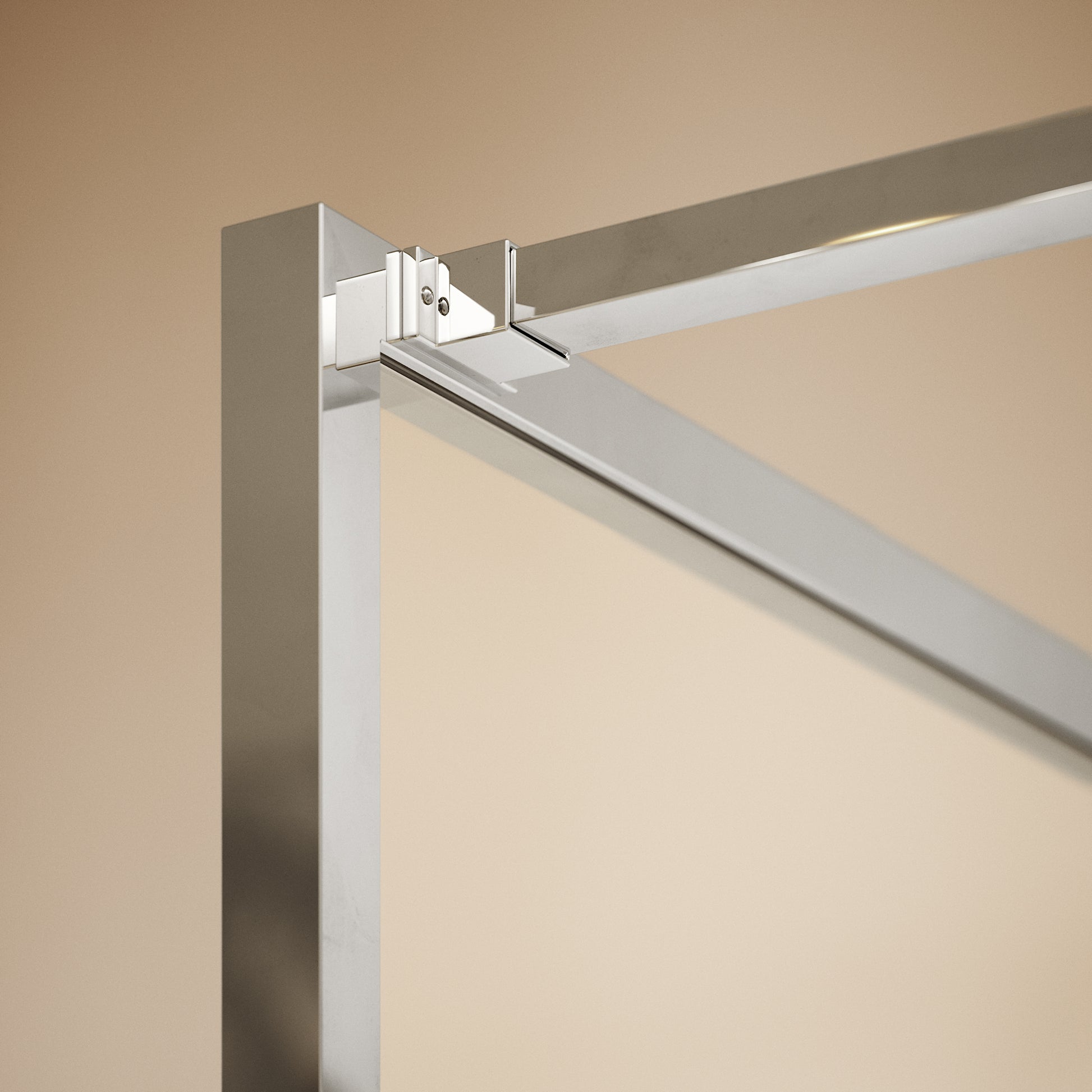 Designo Chrome Shower Screen (All sizes)