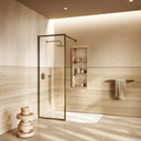 Designo Aged Bronze Complete Walk In Shower Enclosure - KIT A - All Sizes