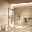 Designo Complete Walk In Shower Enclosure Matte Black - KIT A (ALL SIZES)