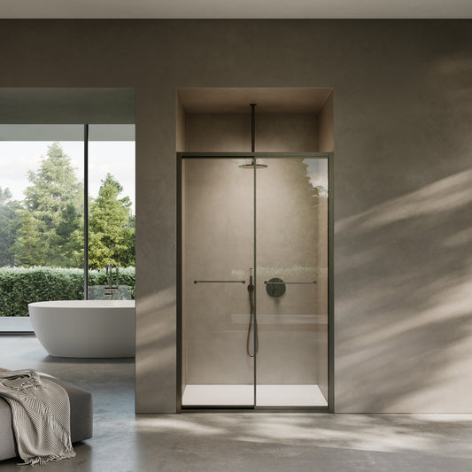 Dolce Brushed Bronze Sliding Door with Soft Close 1200mm