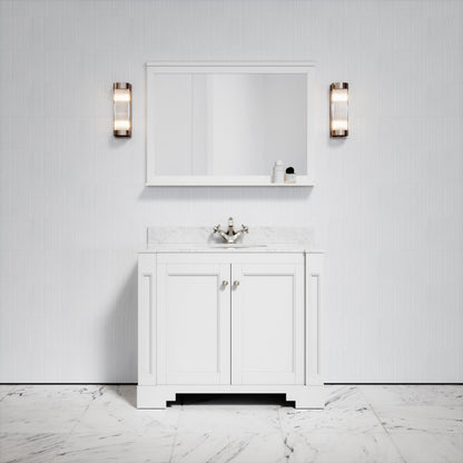Eaton Carrara Marble Floorstanding Vanity Unit (Primed White) 1000mm