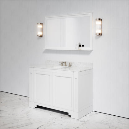 Eaton Carrara Marble Floorstanding Vanity Unit (Primed White) 1200mm