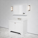 Eaton Carrara Marble Floorstanding Vanity Unit (Primed White) 1200mm