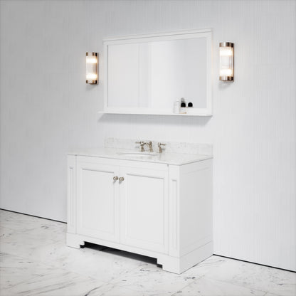 Eaton Carrara Marble Floorstanding Vanity Unit (Primed White) 1200mm