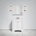 Eaton Carrara Marble Floorstanding Vanity Unit (Primed White) 800mm