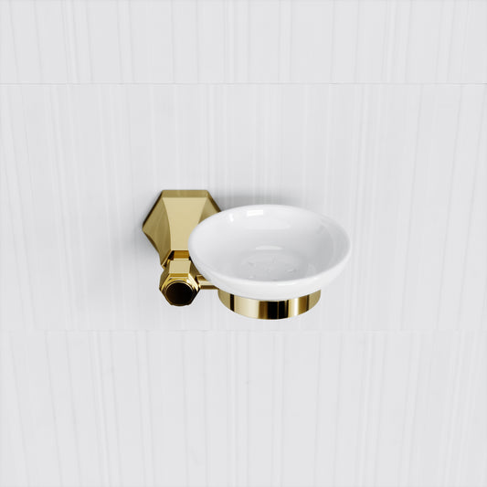 Eton Polished Brass Wall Mounted Soap Dish