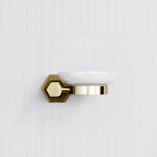 Eton Polished Brass Wall Mounted Soap Dish