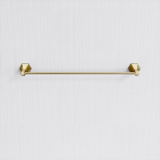 Eton Polished Brass Towel Bar Rail 600mm