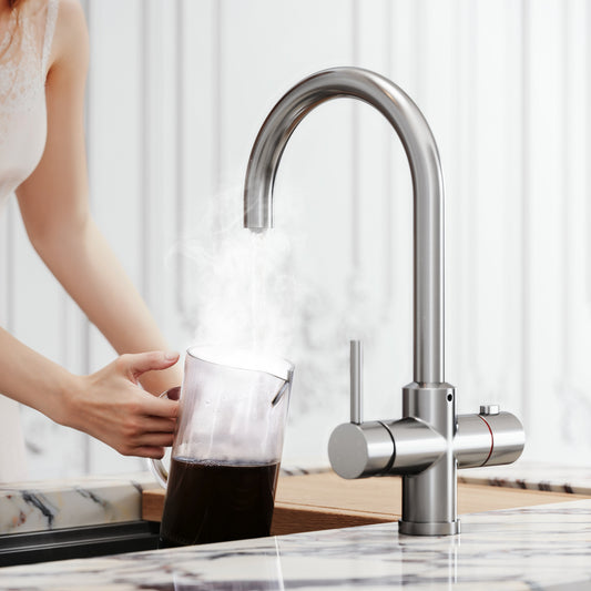 Filtrata Brushed Nickel 4 in 1 Boiling Water Tap