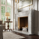 Beaumont Carrara Honed Marble Fireplace 1600mm