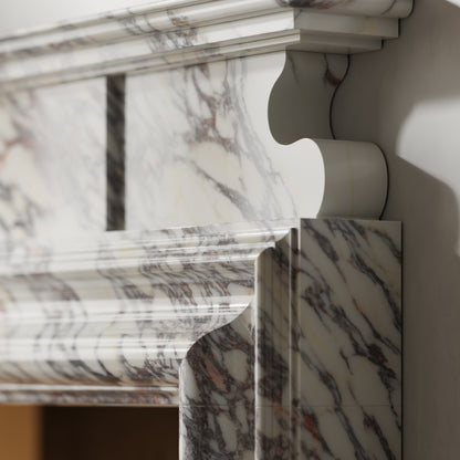 Carrington Calacatta Viola Honed Marble Fireplace 1700mm