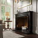 Chambord Nero Marquina Honed Marble Fireplace 1600mm