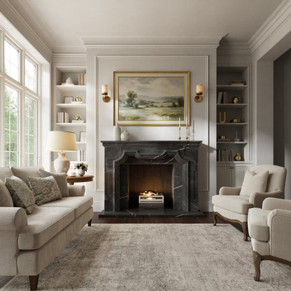 Chantilly Pietra Grey Honed Marble Fireplace 1720mm